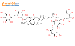 11-O-罗汉果苷Ⅴ结构式图片|126105-11-1结构式图片
