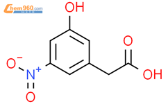 2-（3-羟基-5-硝基苯基）乙酸结构式图片|1261746-17-1结构式图片