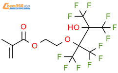 2-Propenoic acid, 2-methyl-, 2-[3,3,3-trifluoro-2-hydroxy-1,1,2-tris(trifluoromethyl)propoxy]ethyl ester结构式图片|1263195-13-6结构式图片