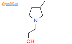 2-(3-methylpyrrolidin-1-yl)ethan-1-ol结构式