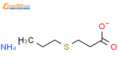 Propanoic acid,3-(propylthio)-, ammonium salt (1:1)结构式图片|126740-28-1结构式图片