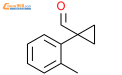 1- (2-甲基苯基)环丙烷甲醛结构式图片|1268132-62-2结构式图片