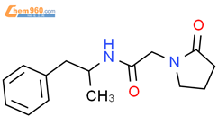 1-Pyrrolidineacetamide,N-(1-methyl-2-phenylethyl)-2-oxo-结构式图片|127040-56-6结构式图片