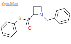 (S)​-1-​(phenylmethyl)​-​2-​Azetidinecarbothioic acid S-​phenyl ester结构式图片|127382-21-2结构式图片