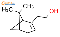 6,6-二甲基二环[3.1.1]庚-2-烯-2-乙醇结构式图片|128-50-7结构式图片