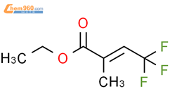 2-甲基-4,4,4-三氟丁烯酸乙酯结构式图片|128227-97-4结构式图片