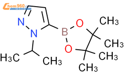 1-异丙基吡唑-5-硼酸频哪醇酯结构式图片|1282518-60-8结构式图片
