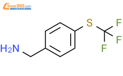 4-三氟甲硫基苄胺结构式图片|128273-56-3结构式图片