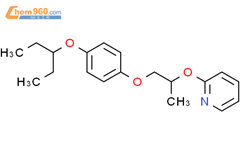 Pyridine,2-[2-[4-(1-ethylpropoxy)phenoxy]-1-methylethoxy]-结构式图片|128659-15-4结构式图片