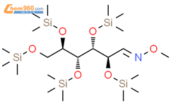 D-Mannose, 2,3,4,5,6-pentakis-O-(trimethylsilyl)-, O-methyloxime, (1E)- (9CI)结构式图片|128705-61-3结构式图片