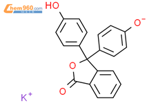1(3H)-Isobenzofuranone,3,3-bis(4-hydroxyphenyl)-, potassium salt (1:?)结构式图片|128734-39-4结构式图片