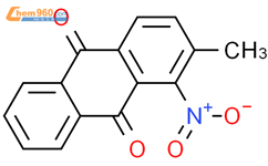 1-硝基-2-甲基蒽醌结构式图片|129-15-7结构式图片
