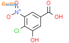 4-氯-3-羟基-5-硝基苯甲酸结构式图片|1290117-25-7结构式图片