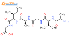 Glycine,N-[N-[N-[N-(N-L-alanyl-L-valyl)glycyl]-L-alanyl]-L-isoleucyl]- (9CI)结构式图片|129399-72-0结构式图片