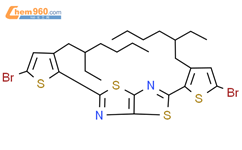 2,5-双[5-溴-3-(2-乙基己基)-2-噻吩基]噻唑[5,4-d]噻唑结构式图片|1294515-67-5结构式图片