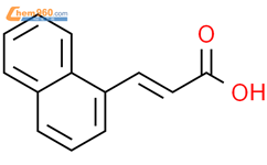 3-(1-萘基)丙烯酸结构式图片|13026-12-5结构式图片