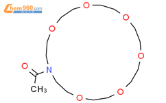 1,4,7,10,13,16-Hexaoxa-19-azacycloheneicosane, 19-acetyl-结构式图片|130469-34-0结构式图片