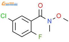 苯甲酰胺，5-氯-2-氟-N-甲氧基-N-甲基-结构式图片|1306216-59-0结构式图片