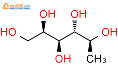L-岩藻糖醇结构式图片|13074-06-1结构式图片