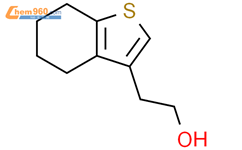 2-(4,5,6,7-tetrahydrobenzo[b]thiophen-3-yl)ethanol结构式