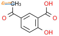 5-乙酰基水杨酸结构式图片|13110-96-8结构式图片