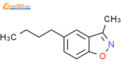 3-甲基-5-丁基-1,2-苯并异恶唑结构式图片|131222-25-8结构式图片
