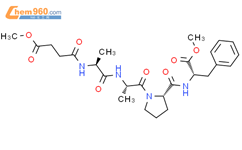 L-Phenylalanine,N-[1-[N-[N-(4-methoxy-1,4-dioxobutyl)-L-alanyl]-L-alanyl]-L-prolyl]-, methylester (9CI)结构式图片|131374-22-6结构式图片