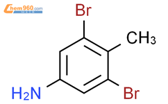 3,5-二溴-4-甲基苯胺结构式图片|13194-73-5结构式图片