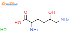 5-羟基-DL-赖氨酸盐酸盐结构式图片|13204-98-3结构式图片