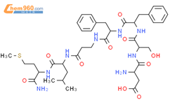 L-Methioninamide, L-a-aspartyl-L-seryl-L-phenylalanyl-L-phenylalanyl-b-alanyl-L-leucyl- (9CI)结构式图片|132041-94-2结构式图片