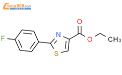 2-(4-氟苯基)噻唑-4-甲酸乙酯结构式图片|132089-35-1结构式图片