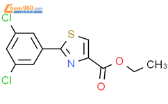 2-(3,5-二氯苯基)-1,3-噻唑-4-羧酸乙酯结构式图片|132089-38-4结构式图片