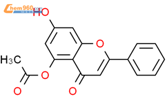 5-乙酰氧基-7-羟基黄酮结构式图片|132351-58-7结构式图片