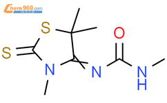 Urea, N-methyl-N'-(3,5,5-trimethyl-2-thioxo-4-thiazolidinylidene)-结构式图片|132373-15-0结构式图片