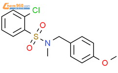 2-chloro-N-[(4-methoxyphenyl)methyl]-N-methylbenzene-1-sulfonamide结构式图片|1323902-06-2结构式图片