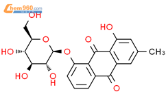 大黄酚-8-O-葡萄糖苷结构式图片|13241-28-6结构式图片