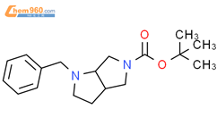 1-苄基六氢吡咯并[3,4-B]吡咯-5-羧酸叔丁酯结构式图片|132414-80-3结构式图片