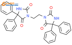 2,4-Imidazolidinedione,3,3'-(1,2-ethanediyl)bis[5,5-diphenyl-结构式图片|13272-37-2结构式图片
