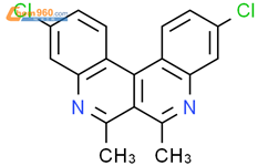 Dibenzo[c,f][2,7]naphthyridine, 3,10-dichloro-6,7-dimethyl-结构式图片|132934-39-5结构式图片