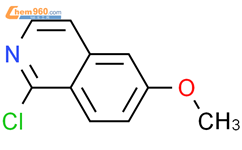 1-氯-6-甲氧基异喹啉结构式图片|132997-77-4结构式图片