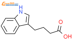 吲哚丁酸结构式图片|133-32-4结构式图片