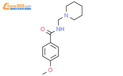 p-Methoxy-N-(piperidinomethyl)benzamide结构式图片|13315-02-1结构式图片