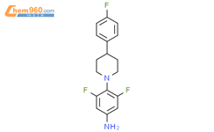 3,5-二氟-4-(4-(4-氟苯基)哌啶-1-基)苯胺结构式图片|1332356-31-6结构式图片
