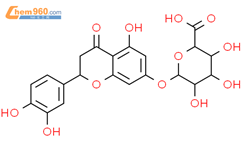 b-D-吡喃葡萄糖醛酸，（2R）-2-（3,4-二羟基苯基）-3,4-二氢-5-羟基-4-氧代-2H-1-苯并吡喃-7-基结构式图片|133360-47-1结构式图片