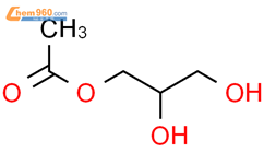 2,3-dihydroxypropyl acetate结构式图片|1335-58-6结构式图片