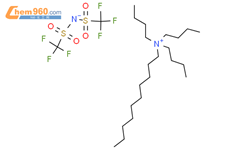 癸基三丁基铵双(三氟甲烷磺酰)亚胺盐结构式图片|1338052-76-8结构式图片
