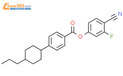 4-(4-丙基环己基)-苯甲酸 4-氰基-3-氟苯基酯结构式图片|133857-16-6结构式图片
