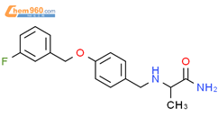 Propanamide, 2-[[[4-[(3-fluorophenyl)methoxy]phenyl]methyl]amino]-结构式图片|133866-14-5结构式图片