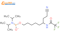 6-(2,2,2-三氟乙酰胺)己基二丙基亚磷酰胺-2-氰乙酯结构式图片|133975-85-6结构式图片