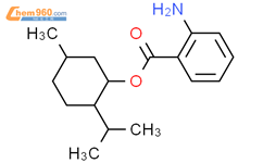 5-甲基-2-(1-甲基乙基)环己醇 2-氨基苯甲酸酯结构式图片|134-09-8结构式图片